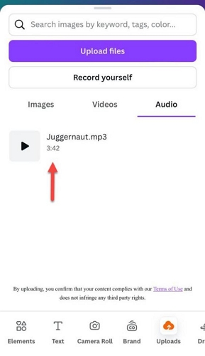 added Spotify music on Canva | Add Spotify Music to Canva