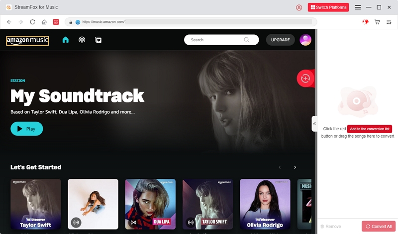 red plus icon | Amazon Music Not Working