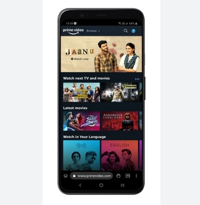 entering the movie's name | download amazon prime video for pc