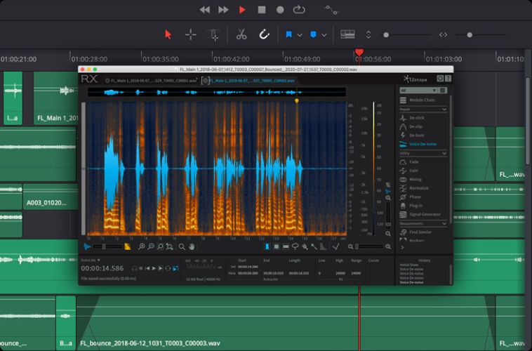 open Fairlight tab | Video Enhancement Software