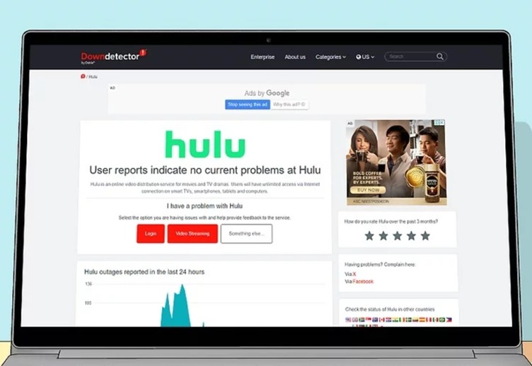 downdetector | hulu error code p-dev320