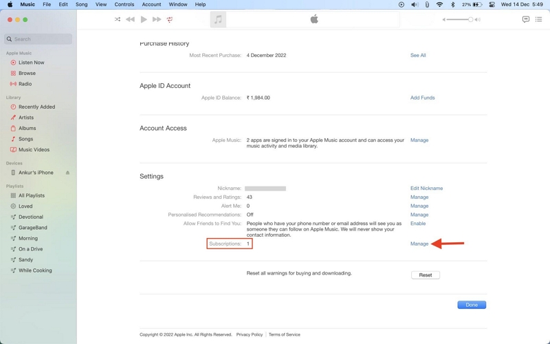 hit Edit | Can't Add Apple Music to Sonos with Correct Password