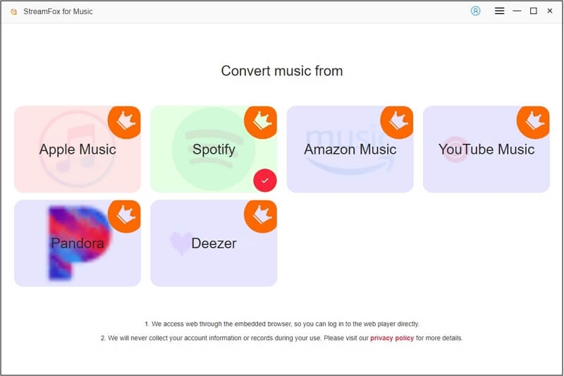 choose Spotify icon | Get Spotify Unblocked for School