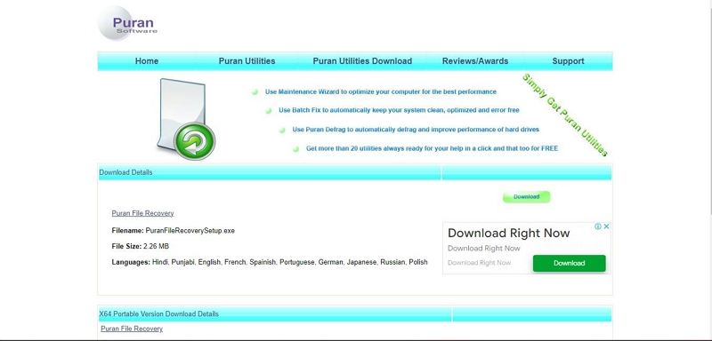 Puran File Recover | External Hard Drive Recovery Software