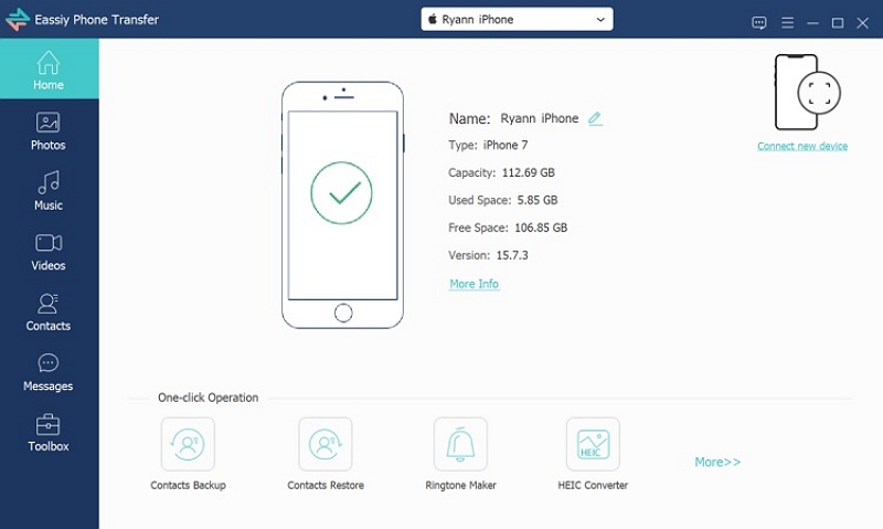 Eassiy Phone Transfer 1 | iPhone Storage Full Can't Delete Photos