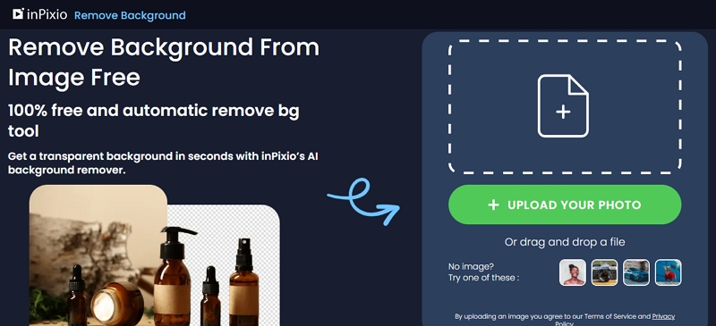 inPixio | automatic photo background remover