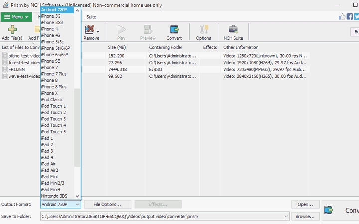 prism video converter | iso to mp4