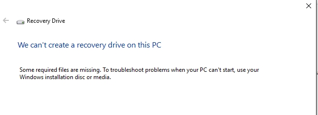 recovery drive warning 2 | Disk Recovery
