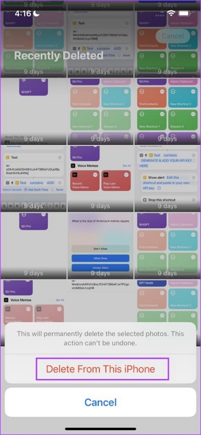 Delete From This iPhone | iPhone Storage Full Can't Delete Photos