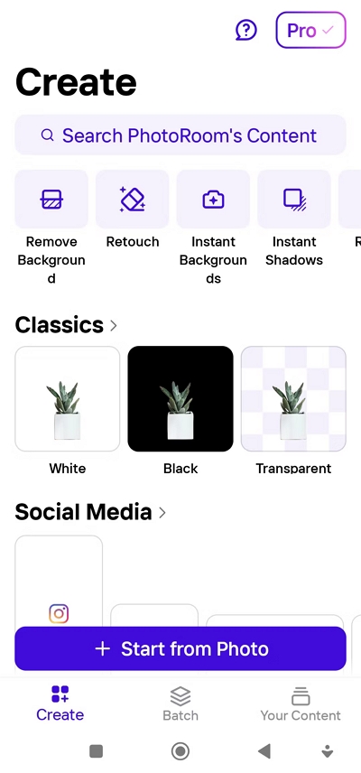 using PhotoRoom App step 1 | PhotoRoom background remover