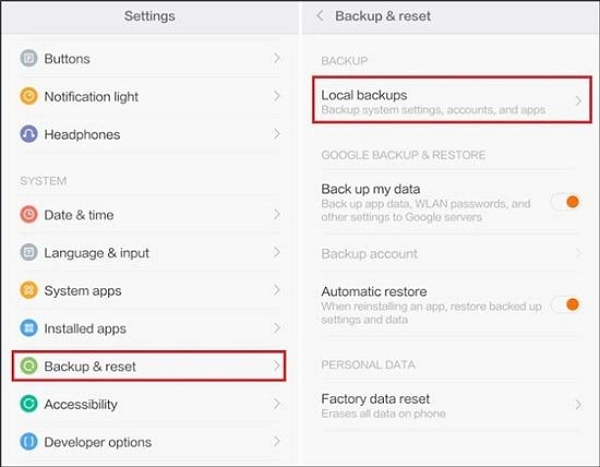 preview all backup files | how to recover photos after factory reset