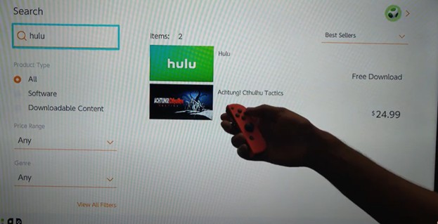 get the Hulu app | can you watch hulu on nintendo switch