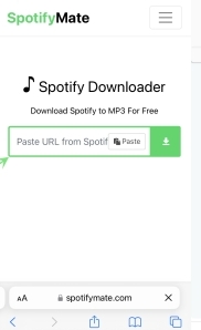 tap Download in SpotifyMate | Download Entire Spotify Playlist to MP3 iPhone