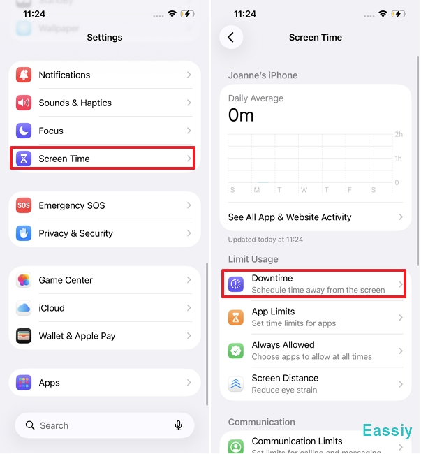 What Is Downtime on iPhone