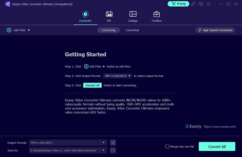 Eassiy video converter ultimate | 4K/8K Video Converter