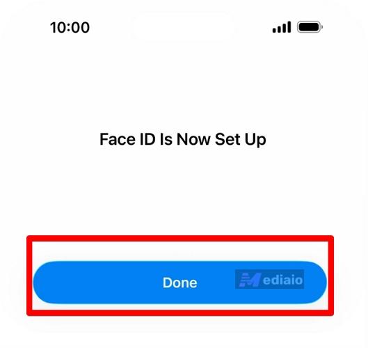 choose Done | Download Apps with Face ID