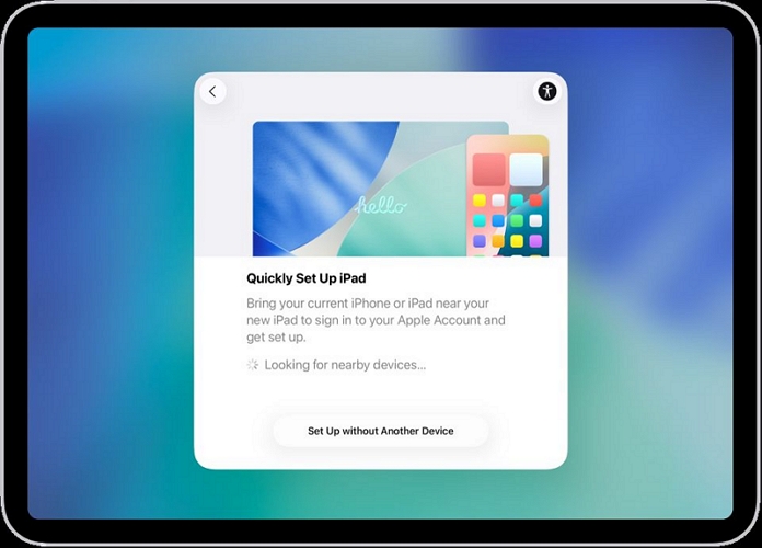 Hello screen | Factory Reset iPad Without Apple ID Password
