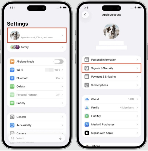 tap Sign-In & Security | Factory Reset iPad Without Apple ID Password