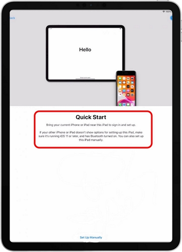 set up iPad | Remove Apple ID from iPad