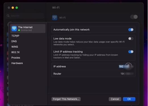 find IP address | Unlock Mac with iPhone