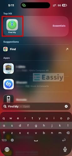 open Find My | Unlock iPhone with Broken Screen