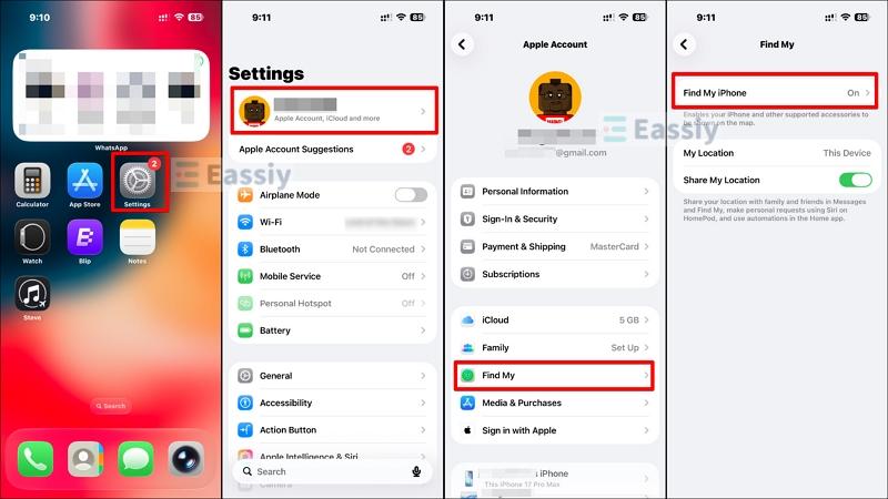 turn off Find My | Turn Off Screen Distance Without Passcode