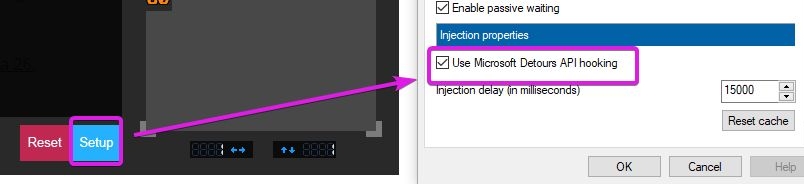 Use Microsoft Detours API Hooking