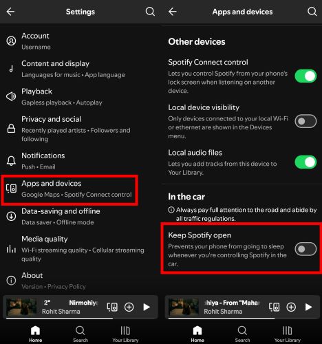 Keep Spotify Open off | Spotify Not Showing on Lock Screen