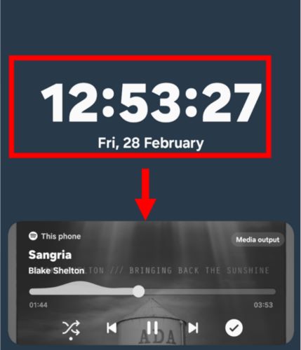 pull up active widget | Spotify Not Showing on Lock Screen
