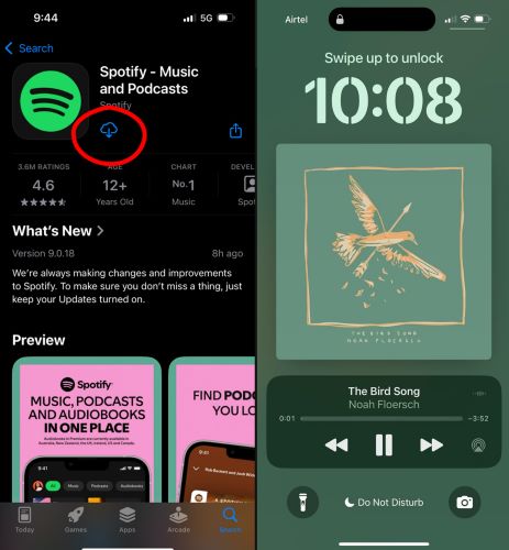 reinstall Spotify | Spotify Not Showing on Lock Screen