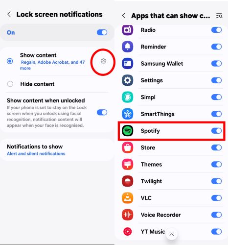 turn off Spotify | Spotify Not Showing on Lock Screen