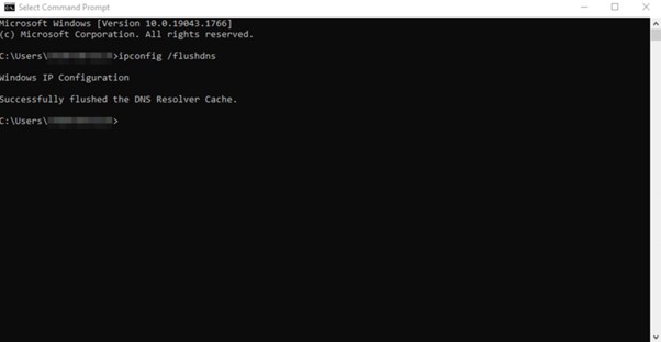 flush dns | youtube on chrome not working