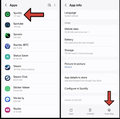 open Spotify | Spotify Not Working on Android Auto