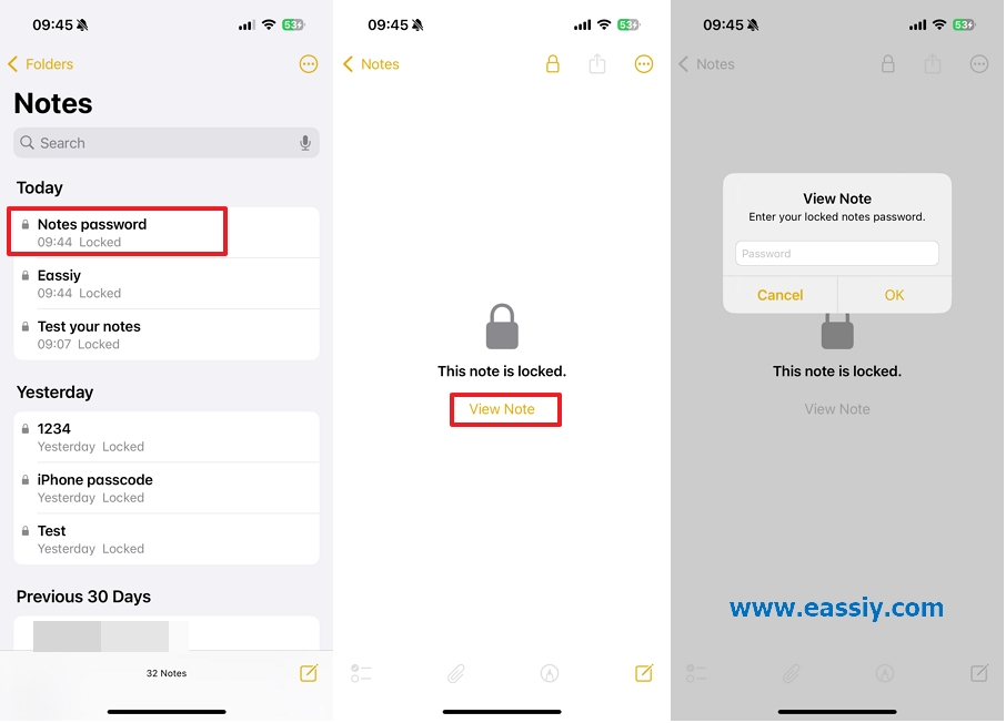 Unlock Old Notes on iPhone When Forgot Password