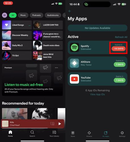 running Spotify++ | Spotify++