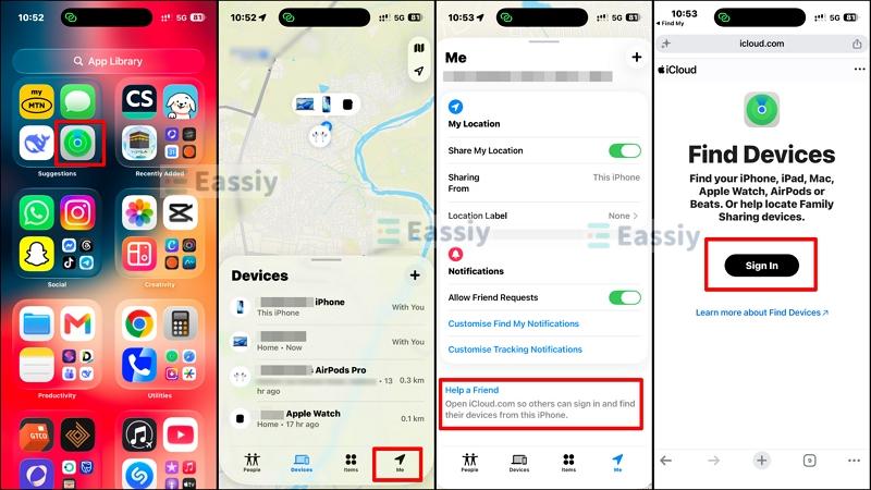 open Find My | Unlock iPhone 4 Without Passcode