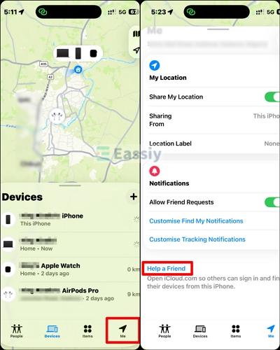 choose Help a Friend | Unlock iPhone with Broken Screen