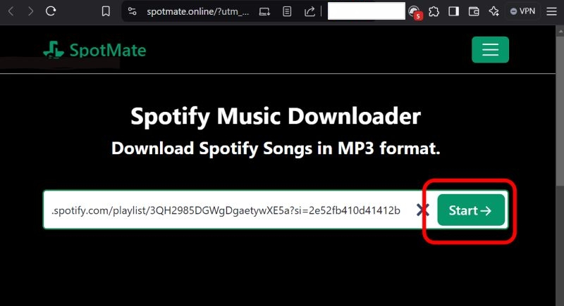 click Start | Download Music from Spotify to Computer
