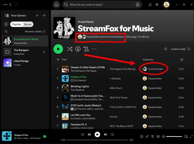 check shared playlists | Find Username on Spotify