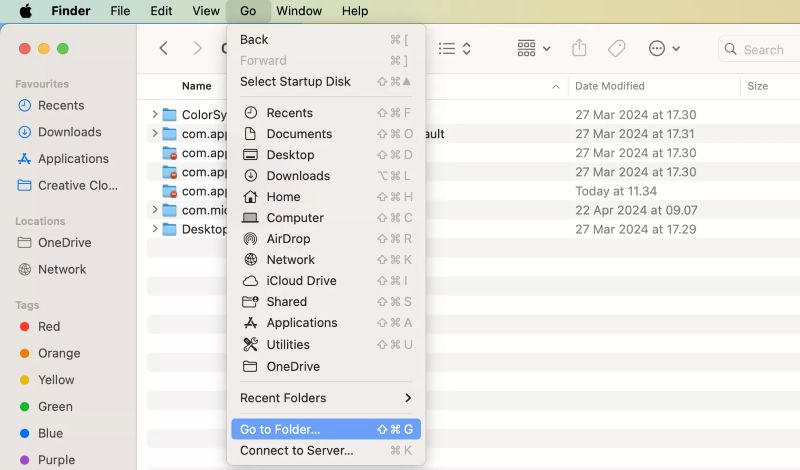 select Go to Folder | Find Username on Spotify