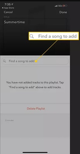touch search bar | Make a Playlist on Pandora