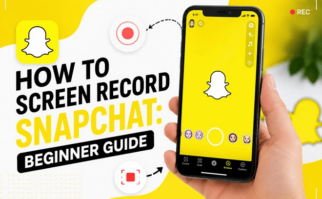 screen record Snapchat