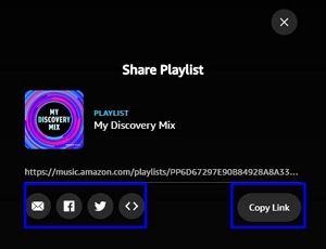 share the playlist | create a playlist on Amazon Music