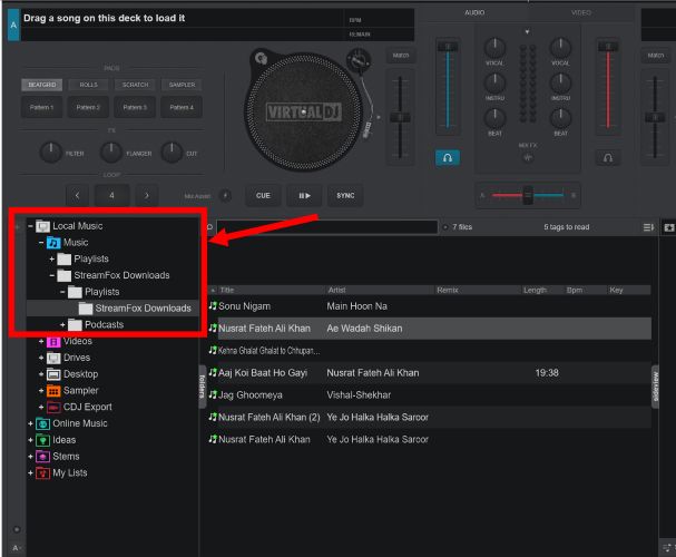 drop songs to desired decks | DJ Software That Work with Spotify
