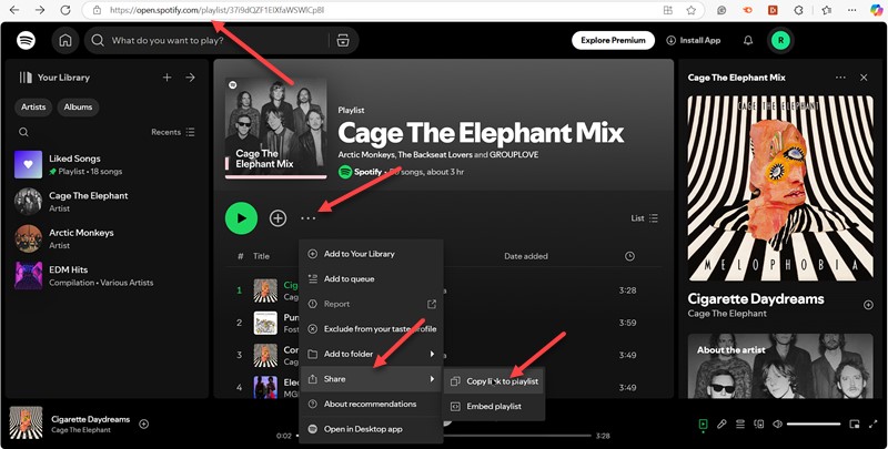 choose Copy Link | SpotifyDown