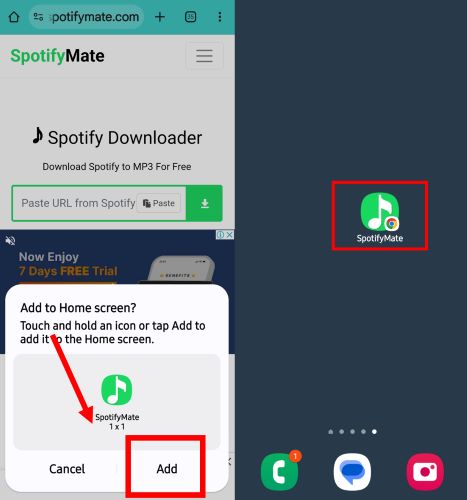 choose widget type | SpotifyMate