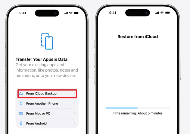 View Messages by Restoring from iCloud Backup