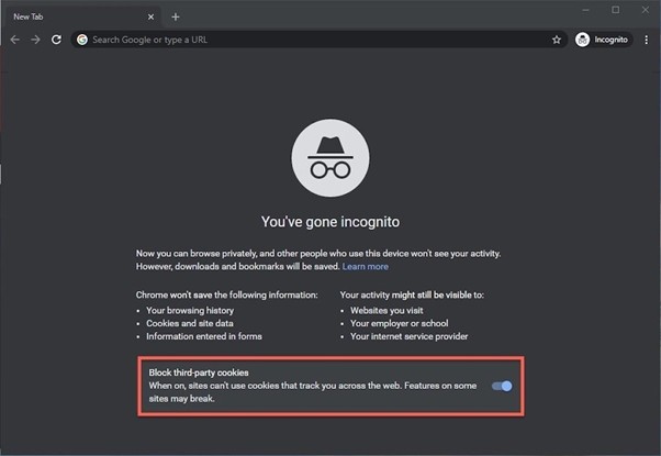 try incognito mode | youtube does not work on chrome