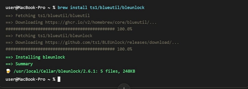 install BLEUnlock | Unlock Mac with iPhone