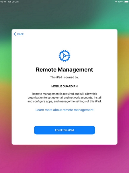 You See the “Remote Management” Screen During Setup